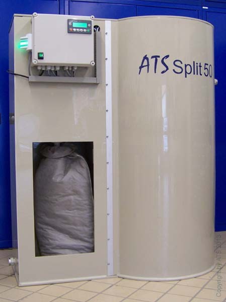 ATS Split 50 - mit geöffneter Filtersackabdeckung