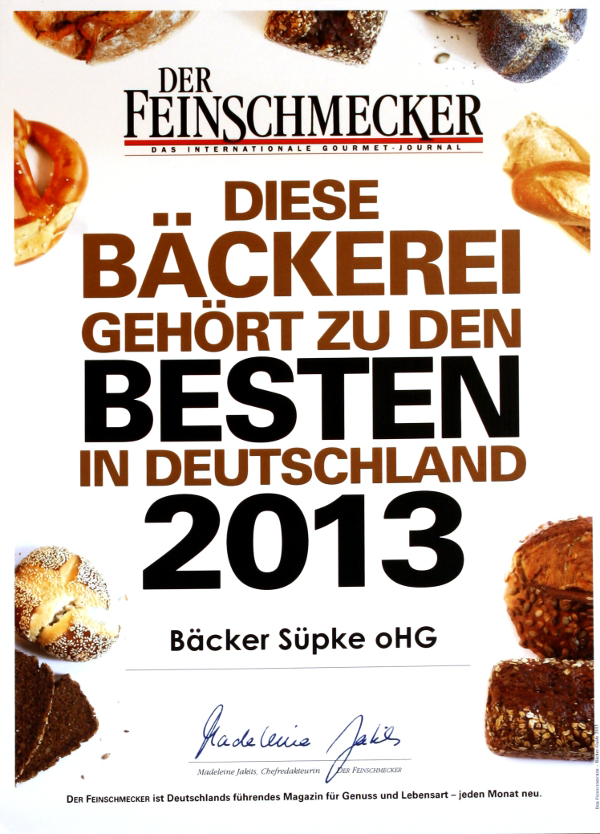 Die Besten Bäckereien in Deutschland 2013